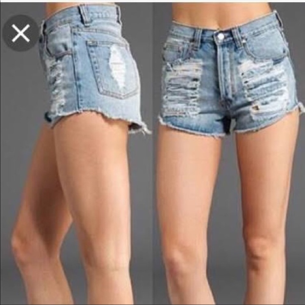 Mink pink high waisted shorts